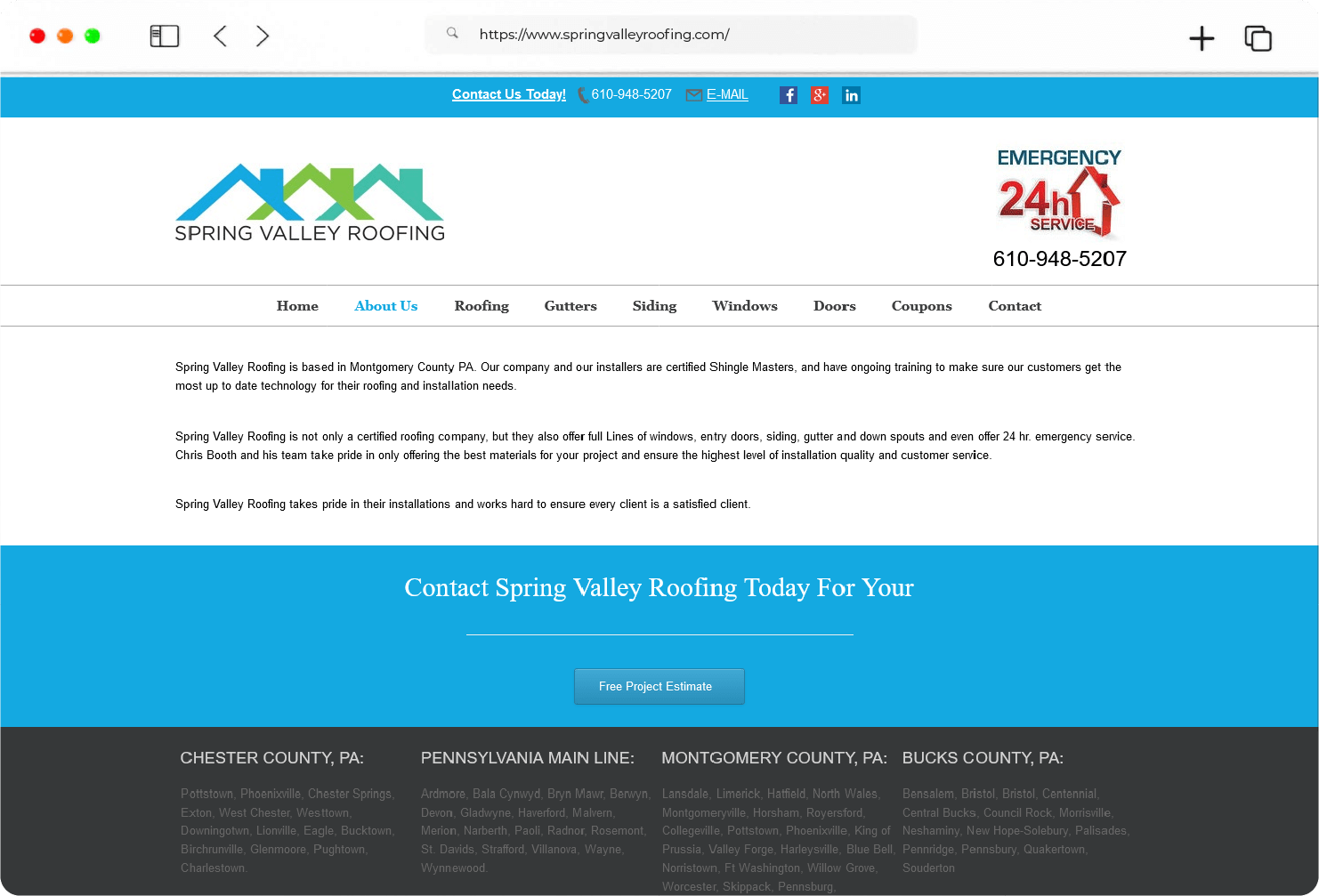 Spring Valley Roofing about us Spring Valley Roofing about us