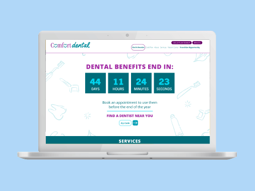 comfort dental banner